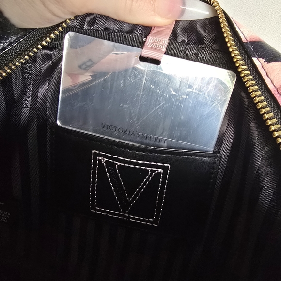 Victoria's Secret Black Crossbody Bag with Floral Design - Picture 6 of 8